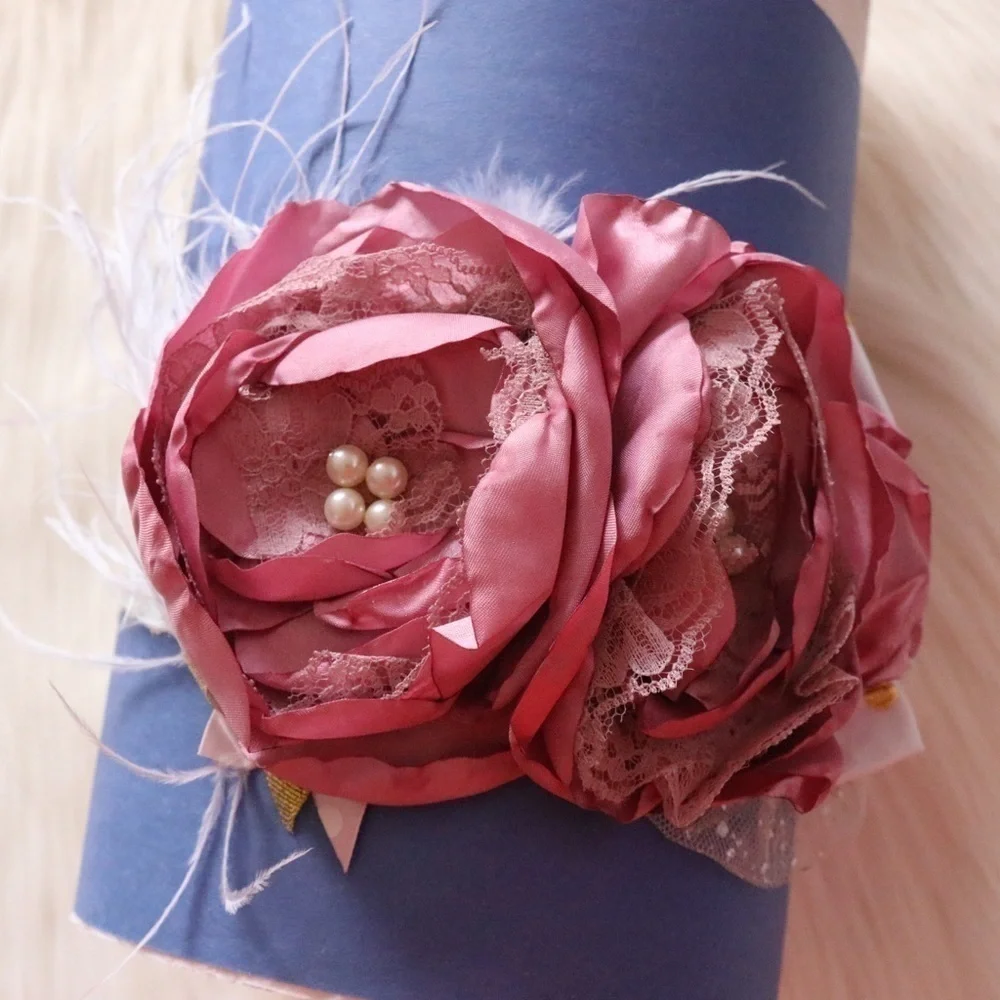 Girls & Baby Couture Floral/ Feather Headbands NEW